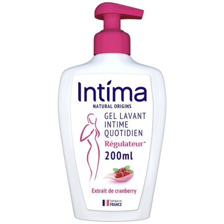 Gel Toilette Intime Natural Régulateur Cranberry Usage Quotidien 200ml - Intima