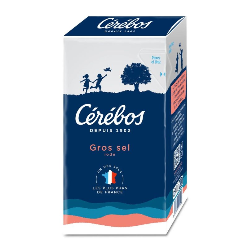 Gros sel Iodé 1kg - Cérébos