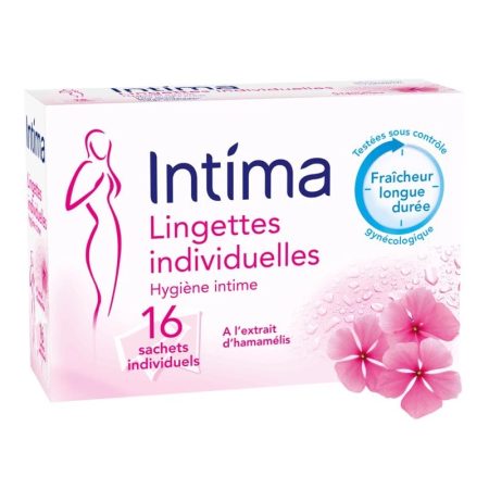 Lingettes Individuelles x16 - Intima