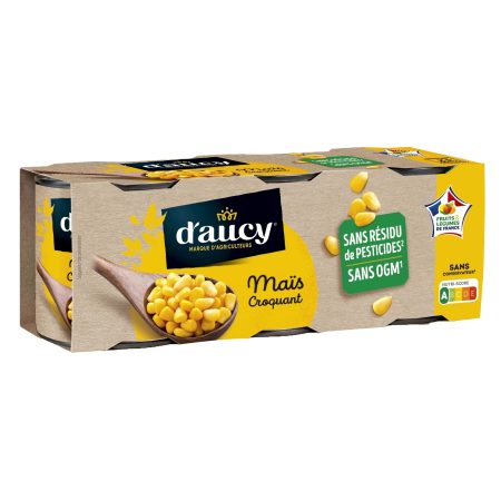Maïs sans résidu de pesticides 3X140g - D'Aucy
