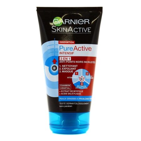 Masque pure active peel-off charbon peaux grasses à points noirs 5cl - Garnier