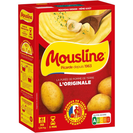 Mousline purée nature 8x130g - Maggi