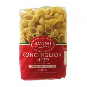 Pâtes Conchiglioni n°39 paquet 500g - Savino Pasta