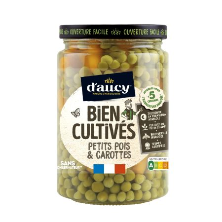 Petits pois carottes bien cultivés 42,5cl - D'Aucy