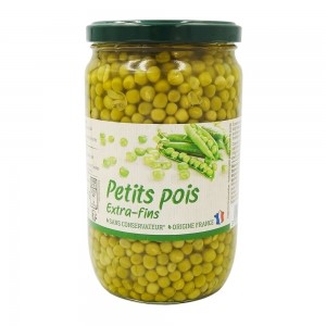 Petits pois extra-fin France bocal 720ml