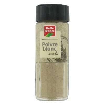 Poivre blanc moulu 50g - Belle France