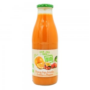Pur jus d'orange goji et acérola BIO bouteille 75cl