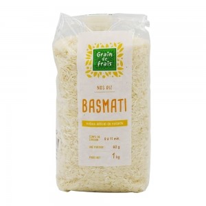 Riz basmati paquet 1kg - Grain de Frais