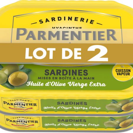 Sardines à huile d'olive 2x135g - Parmentier