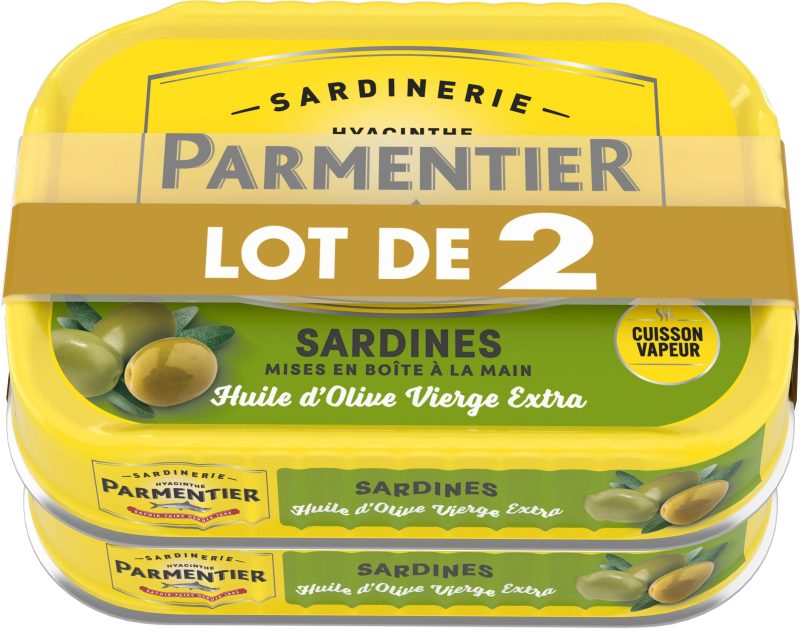 Sardines à huile d'olive 2x135g - Parmentier