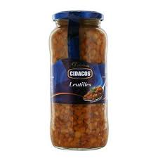 Lentilles bocal 400g - Cidacos