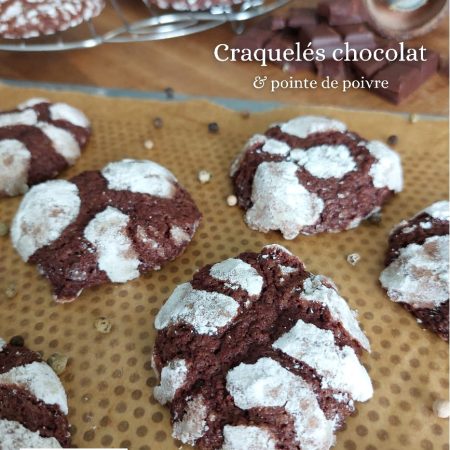 Craquelés chocolat & pointe de poivre - La Rosière Trésors gourmands
